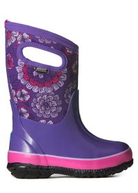 Bogs Girl's Classic Boot - Pansies - Purple Multi