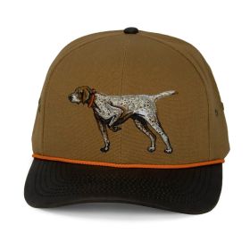 Paramount Outdoors German Shorthaired Pointer Canvas Cap Wax Cloth Visor