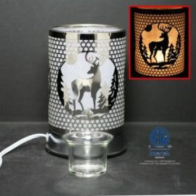 Ace Annison Touch Sensor Lamp - Silver Deer with Scented Oil Holder