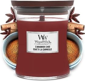 Yankee Candle WoodWick Hourglass Candle - Medium - Cinnamon Chai