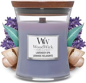 Yankee Candle WoodWick Hourglass Candle - Medium - Lavender Spa